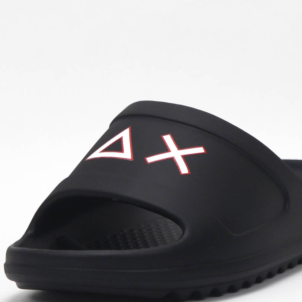 SUN68 Slippers Monoblock X36114-1110-NERO-ROSSO
