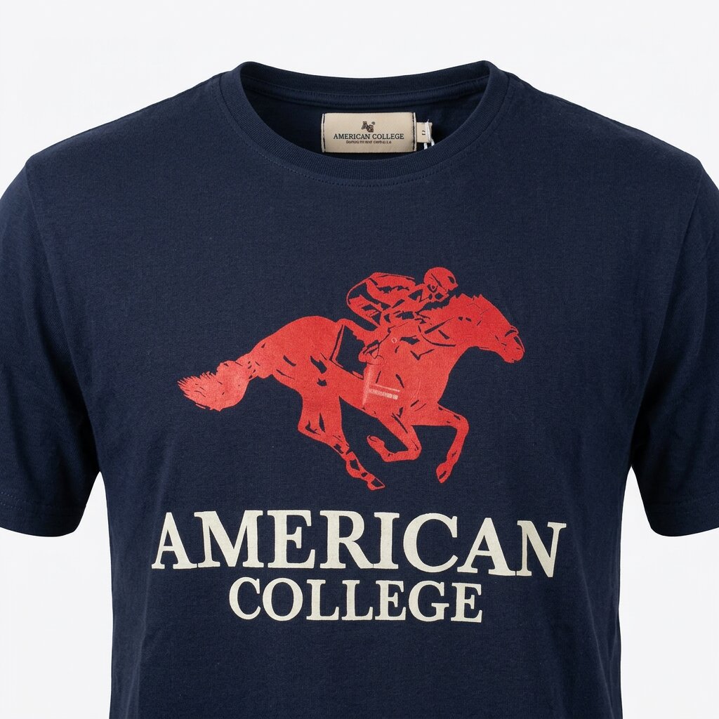 American College t-shirt pour Homme TS260103-NAVY