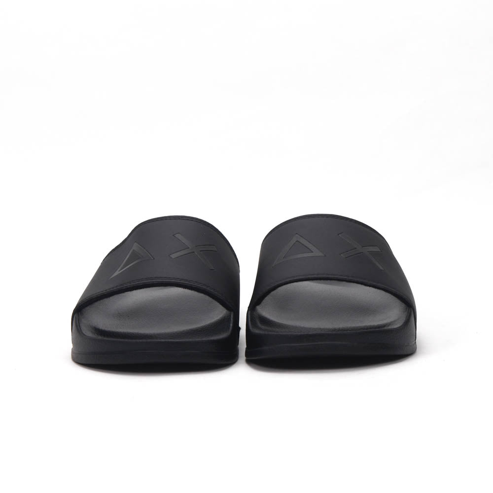 SUN68 Logo Black Slippers X36110-11