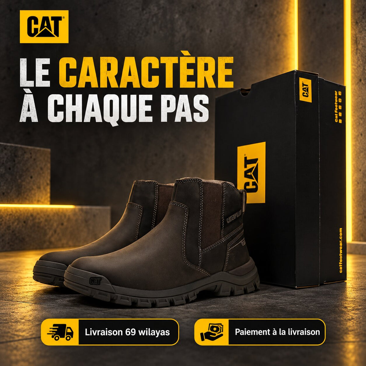 Boots CAT Threshold Chelsea Homme P726056