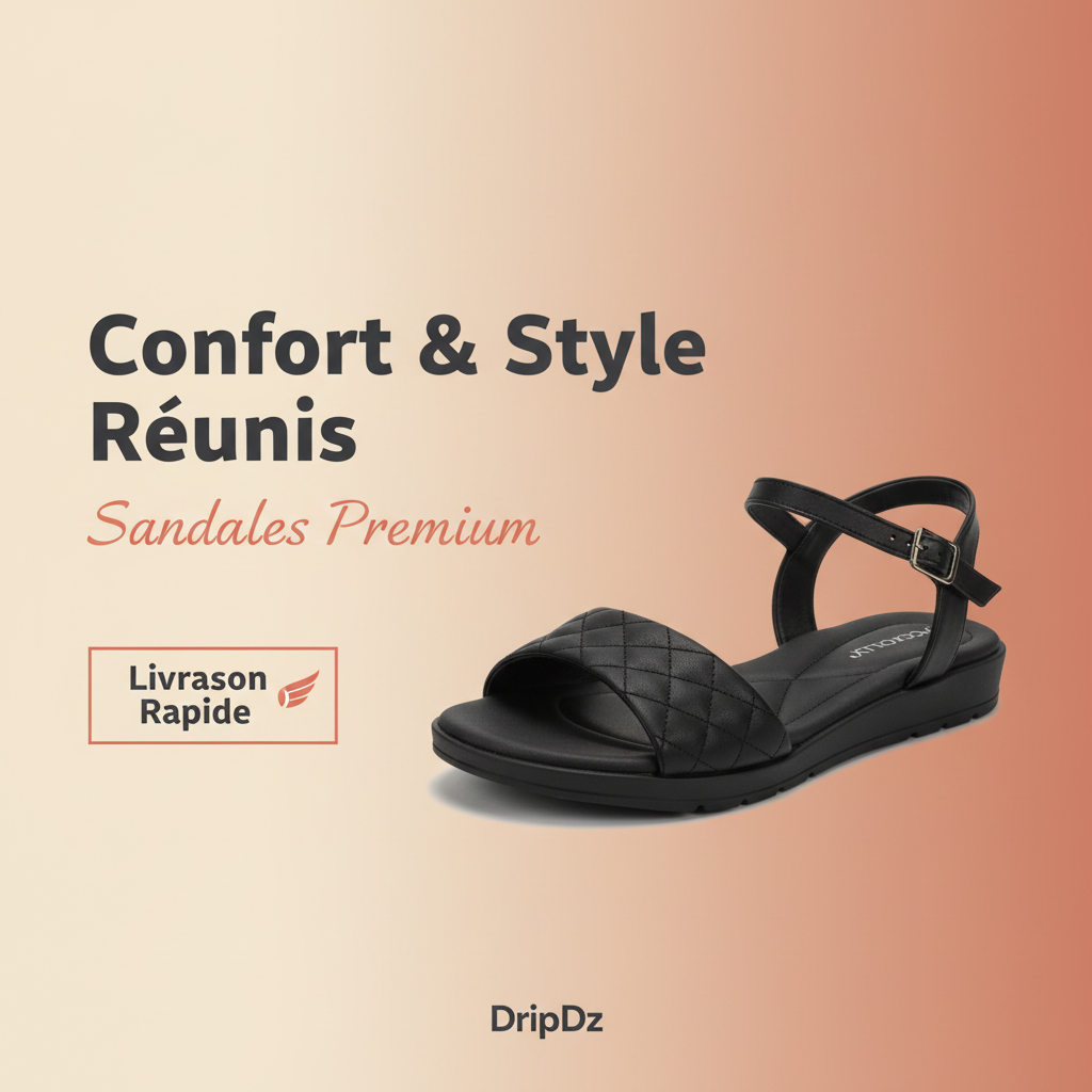 Piccadilly — Sandales femme noires classiques