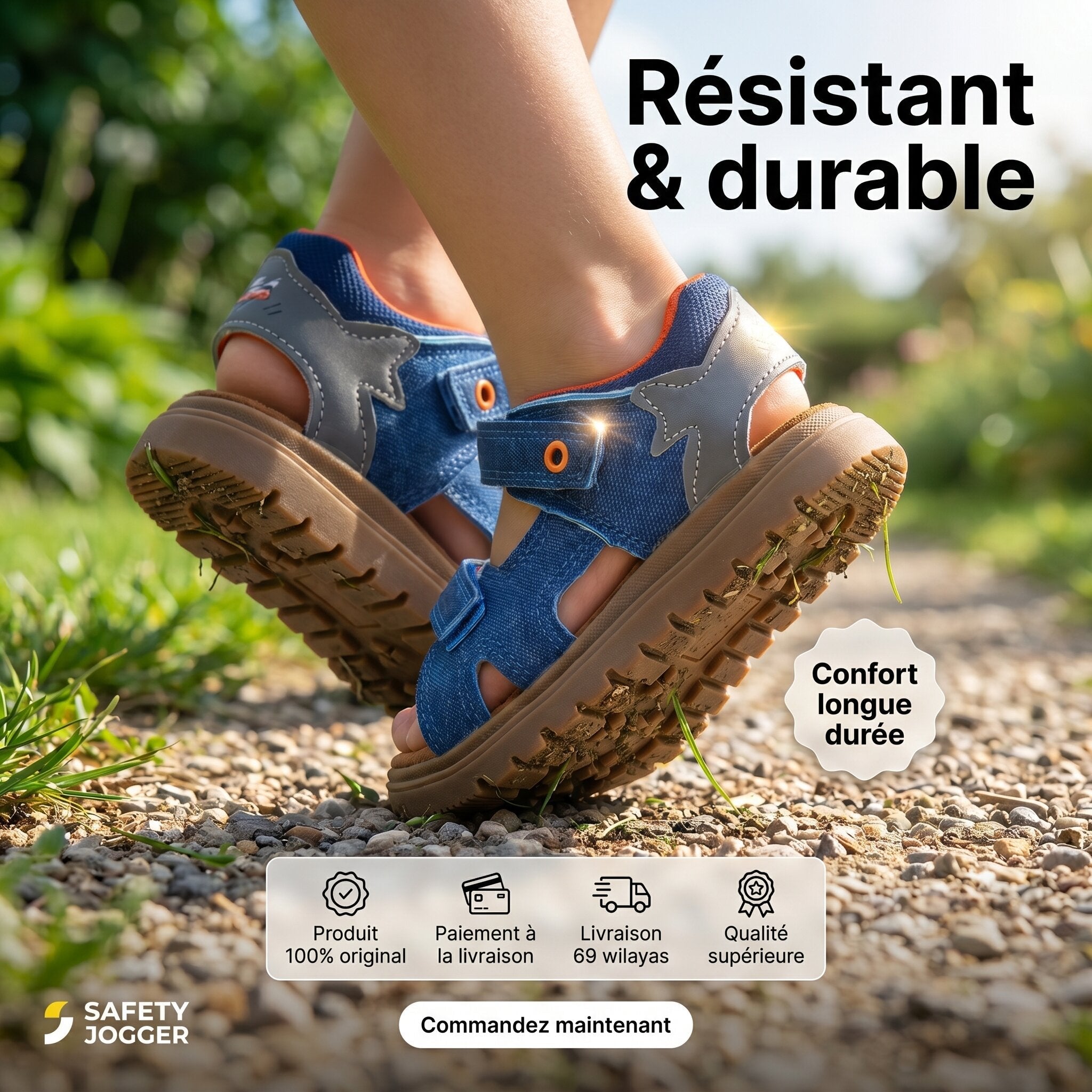 Safety Jogger Sandale Enfant 614082-CBL-ORA