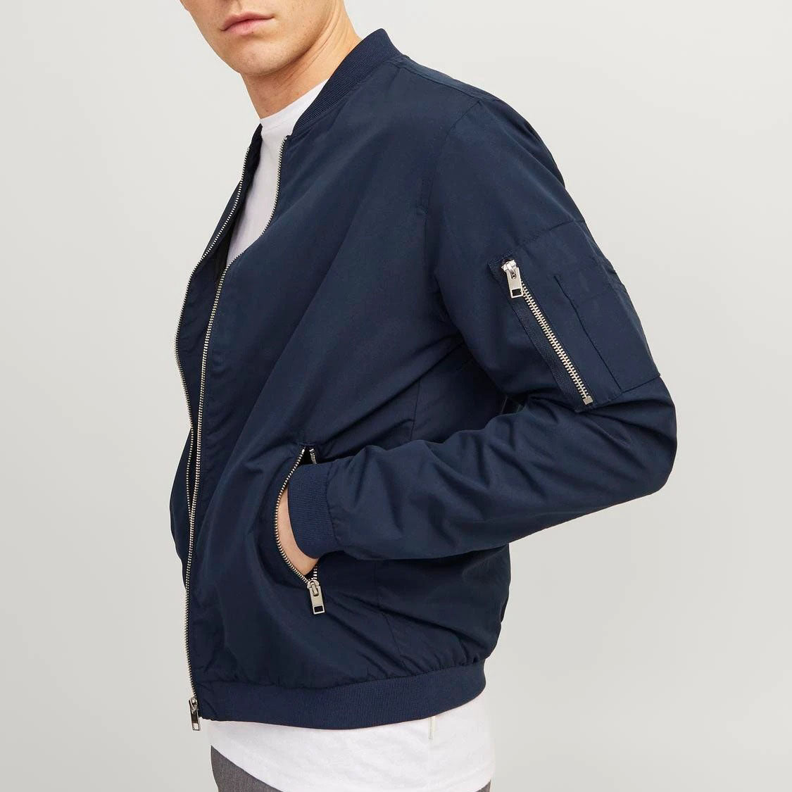 Jack & Jones Jomer — Bomber bleu nuit