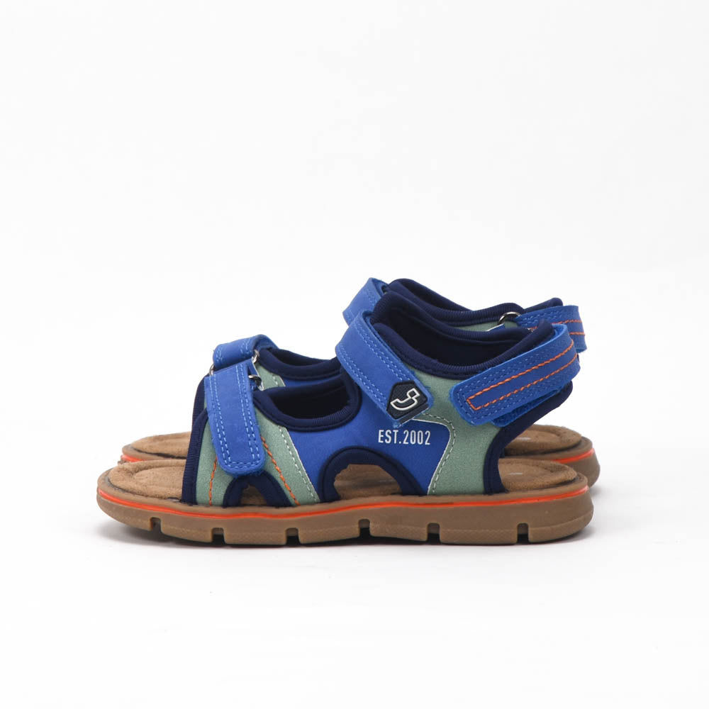Safety Jogger — Sandales enfant métallisées bleu
