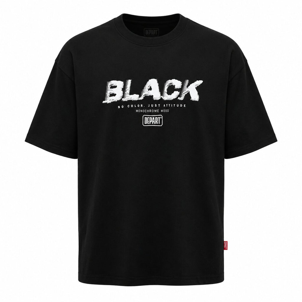 Départ — T-shirt oversize noir pour homme