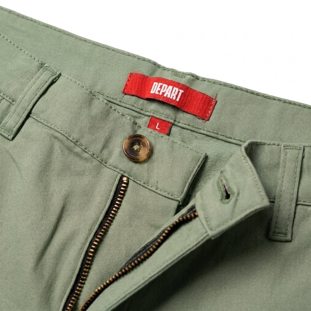 DEPART Short chino homme G21-000175-GREEN