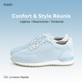 VO7 Milan — Baskets bleu azur
