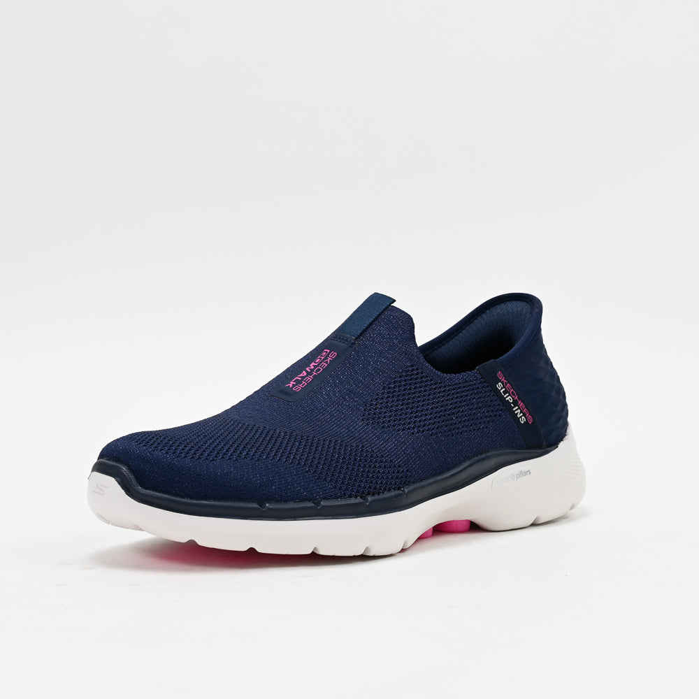 Skechers GO WALK 6 Fabulous View — baskets femme marine vue dessus