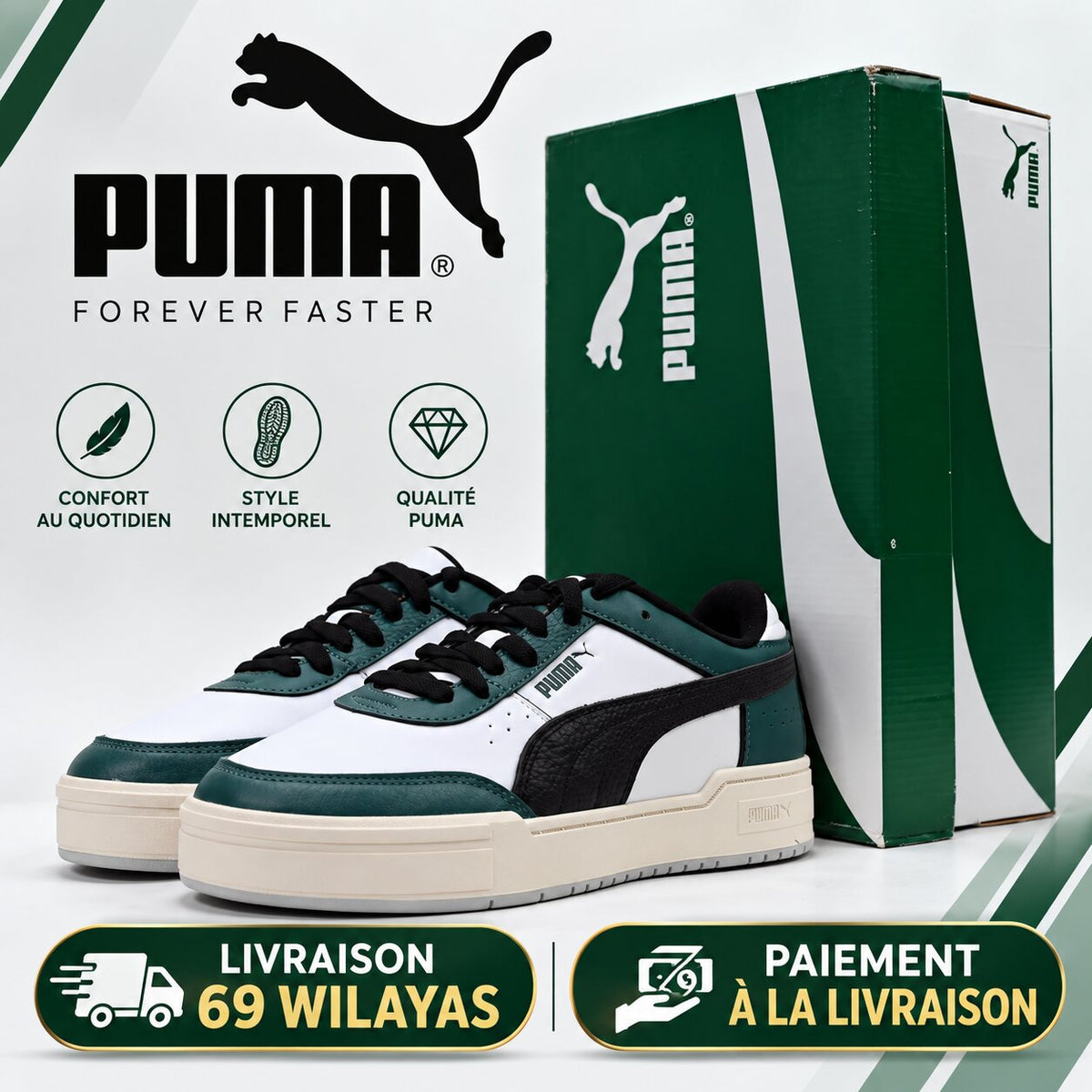 PUMA CA Pro Sport — baskets homme blanc