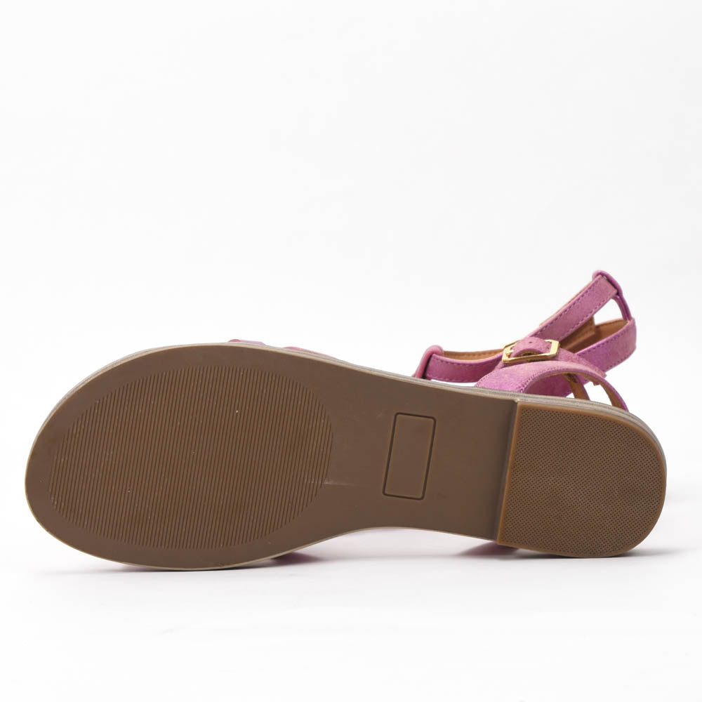 Safety Jogger — Sandales plates femme fuchsia
