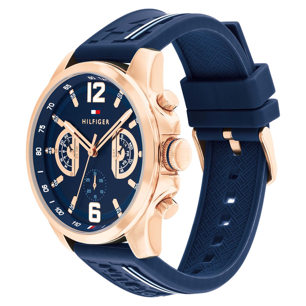 Montre Tommy Hilfiger Silicone Navy Dial Multi-function1710637