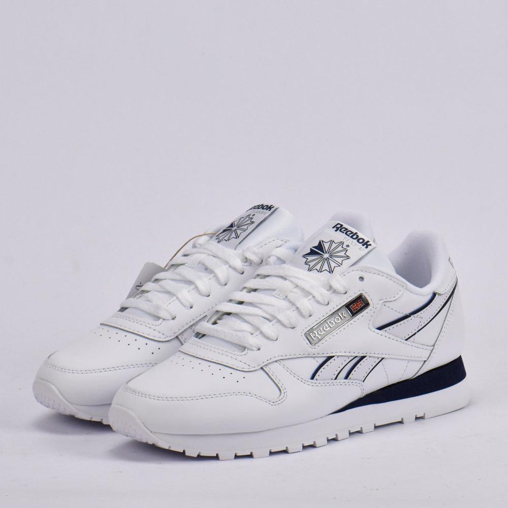 REEBOK CLASSIC LEATHER WHITE/WHITE/NAVY 100201123