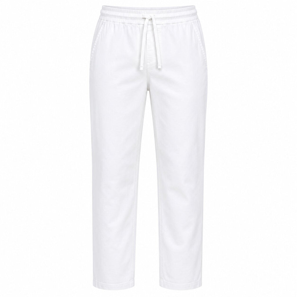 Départ — Pantalon en lin blanc pour homme