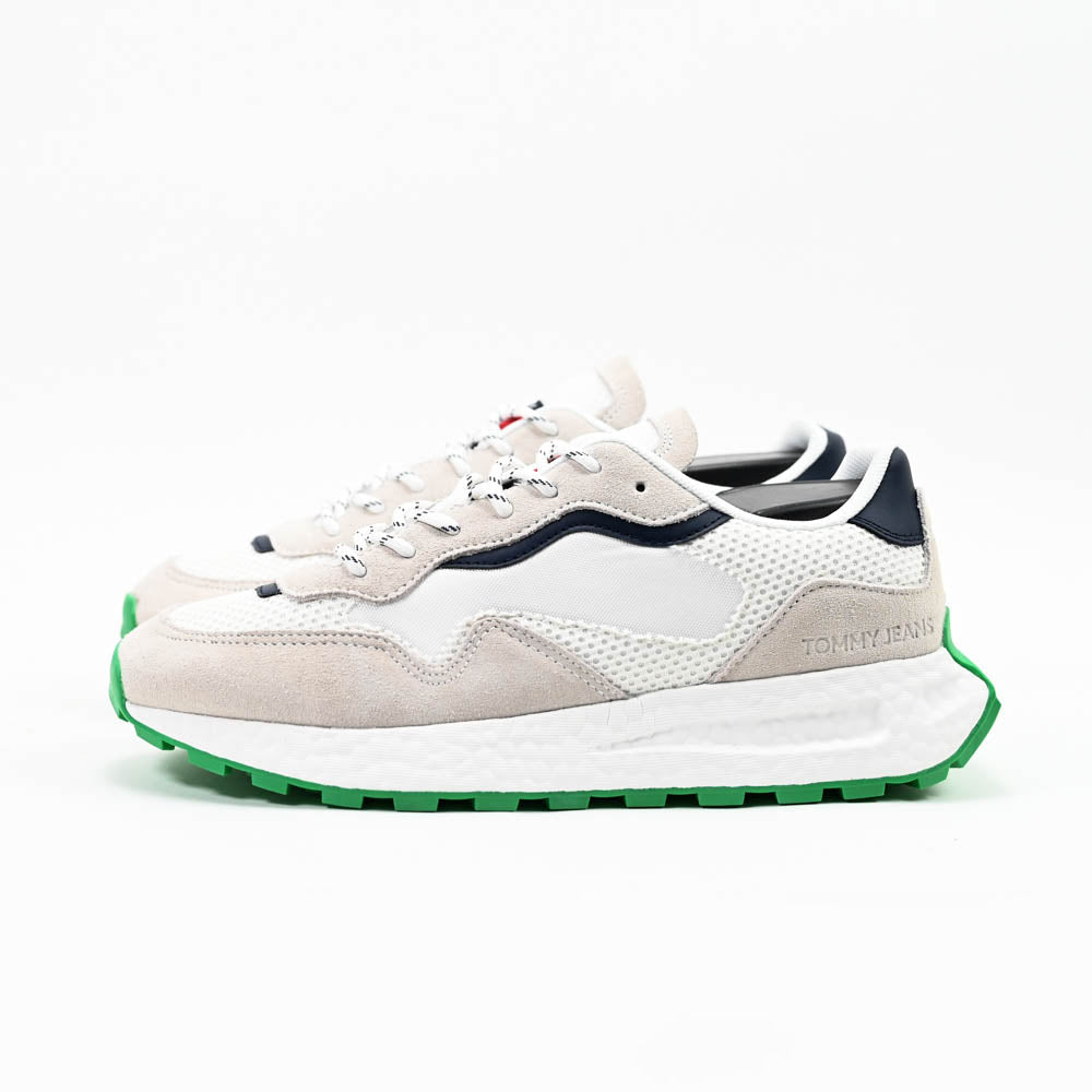 Tommy Hilfiger Men Sneakers EM0EM01259-WHITE-GREEN