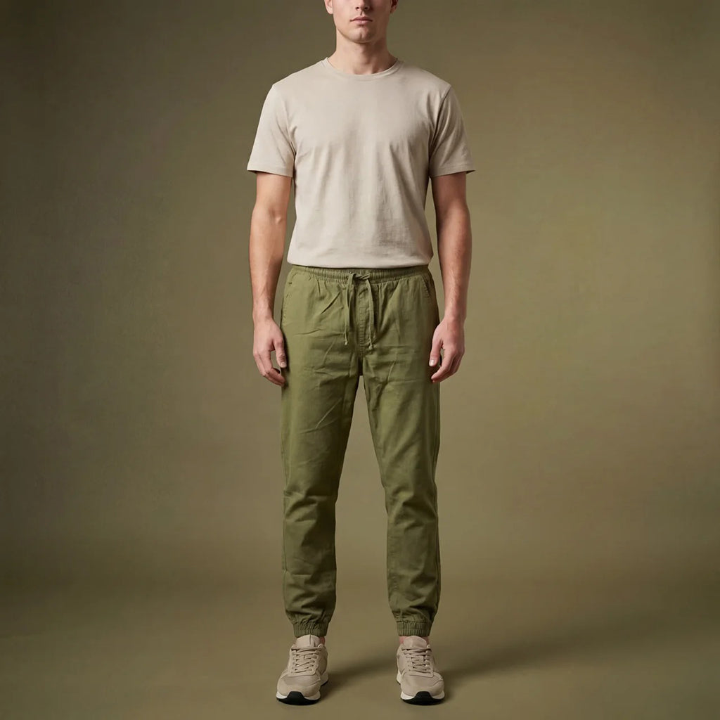 Depart — Jogger slim homme kaki