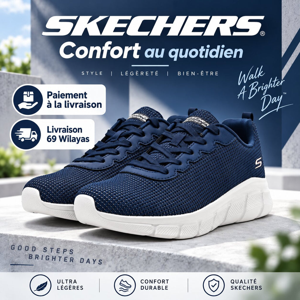 Skechers BOBS B Flex Visionary — baskets femme marine