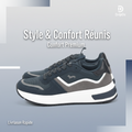 Harmont and Blaine Suede and Fabric Sneakers  EFM252.050.A60.A6