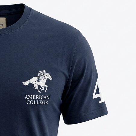 American College t-shirt pour Homme TS260104-NAVY
