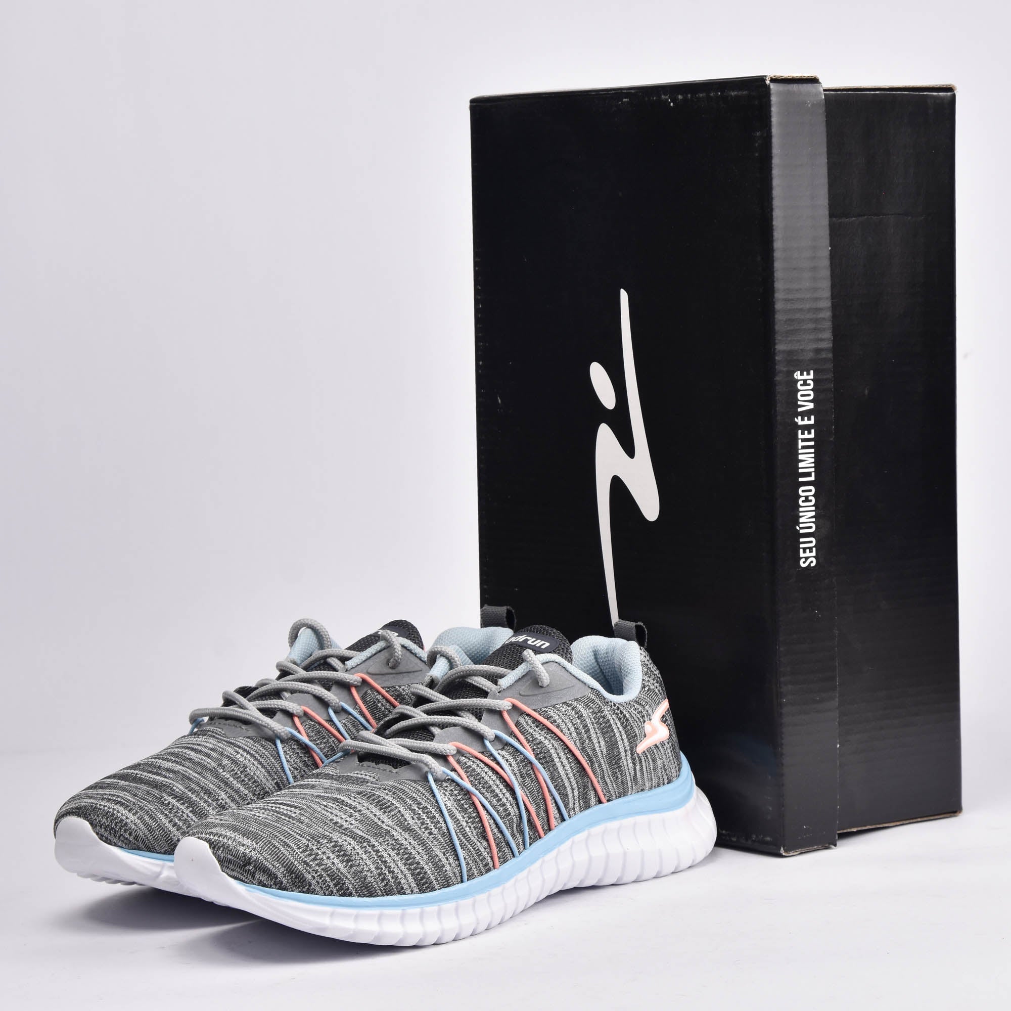 FLEX UP CINZA/SKY BLUE/SALMAO 8619F-1162