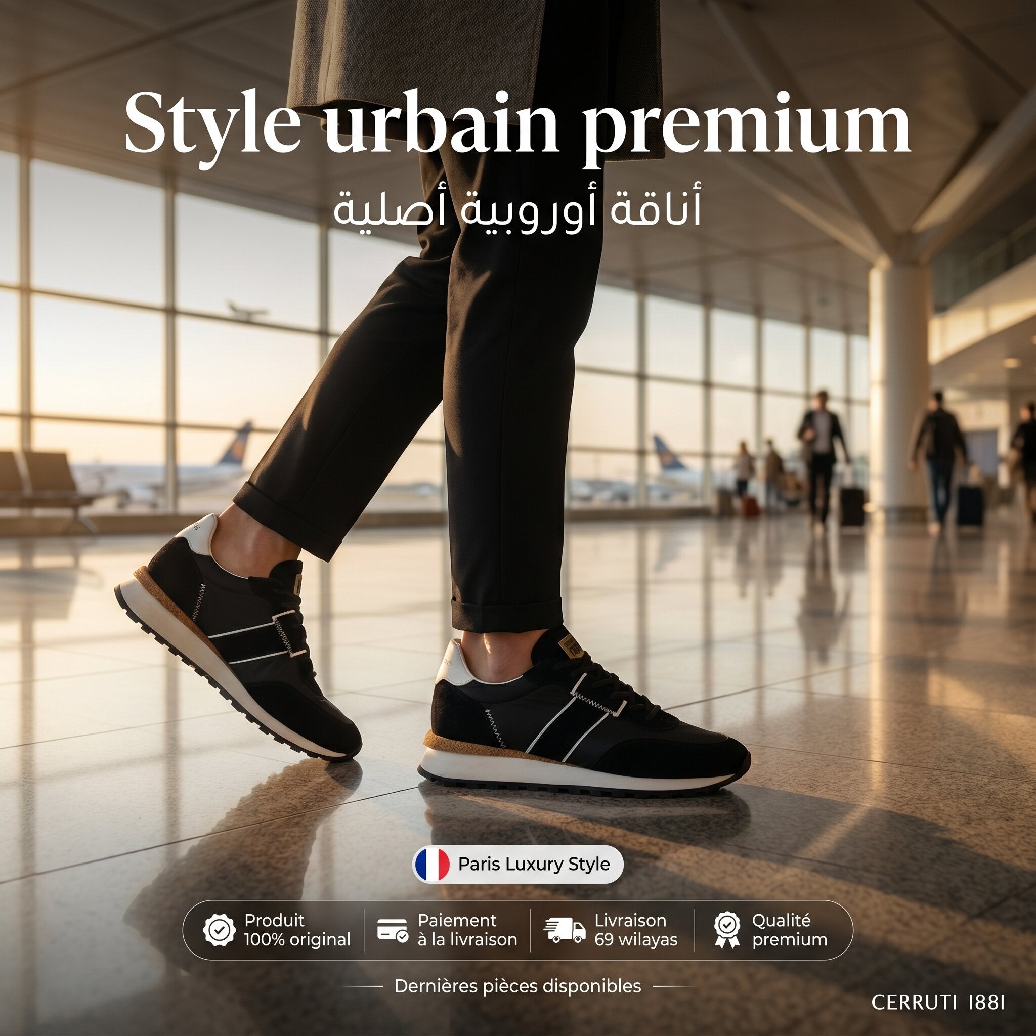 Cerruti 1881 Sneakers Homme Black CSSU01241-BLACK