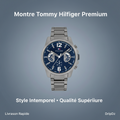 Montre Tommy Hilfiger Grey Steel Navy Dial Multi-function 1710639