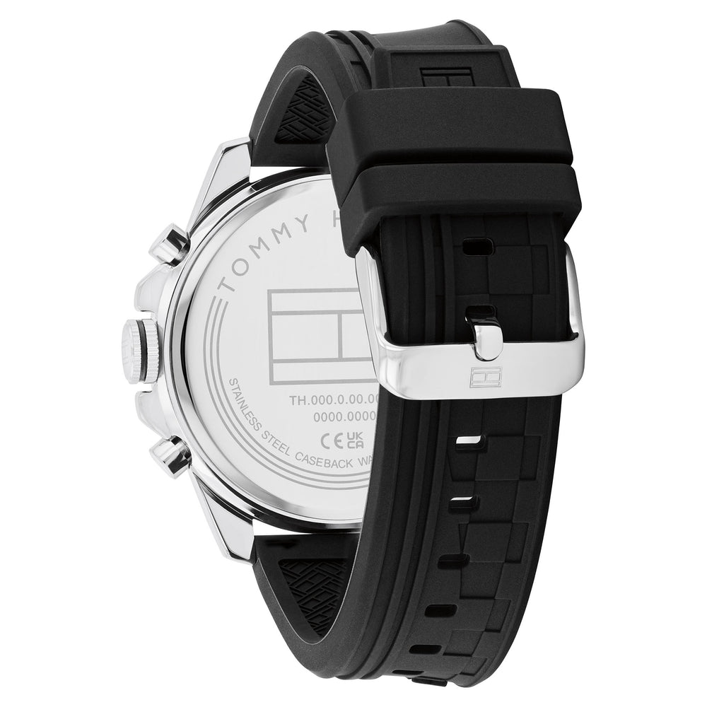 Montre Tommy Hilfiger Black Silicone Multi-function 1710636 