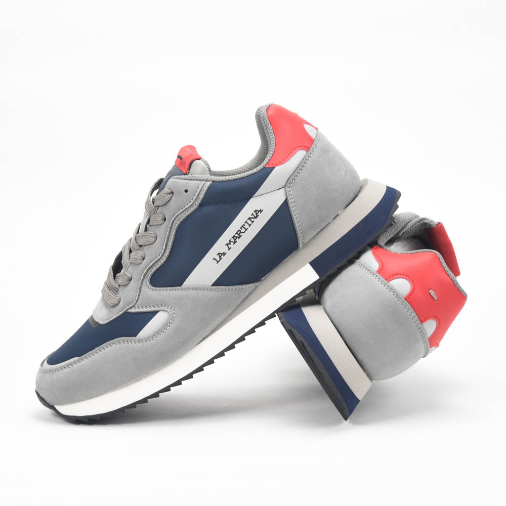 La Martina — Baskets cuir grises