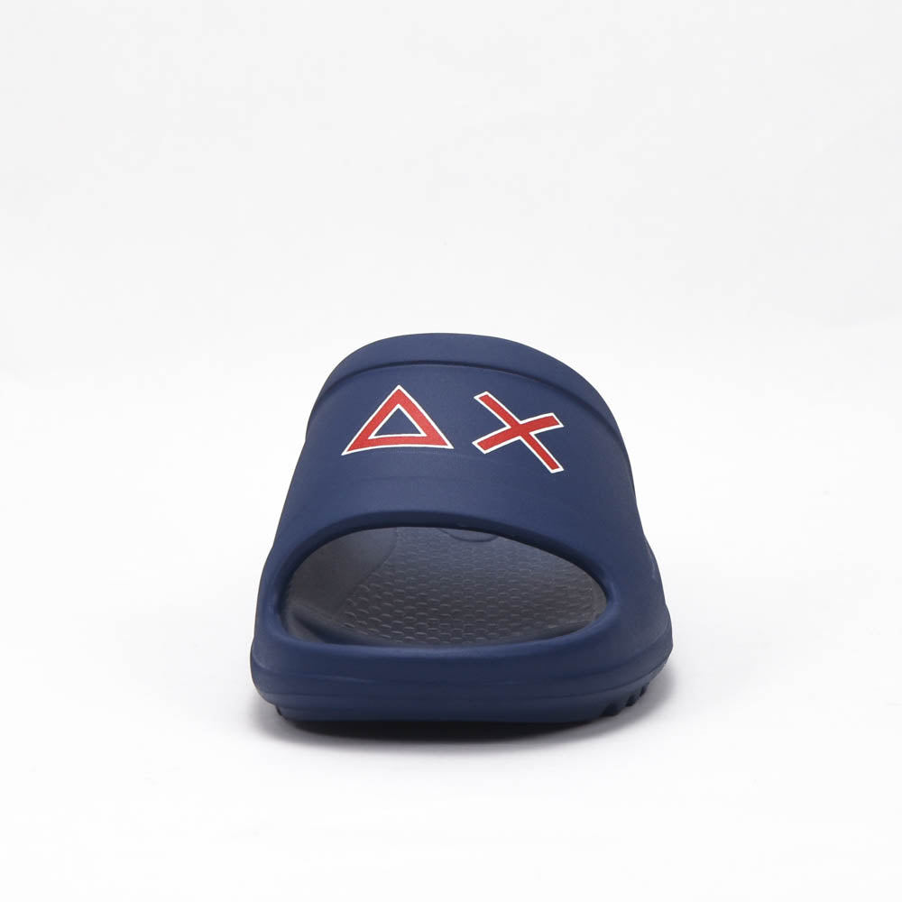 Sun68 — Claquettes bleu marine rouge