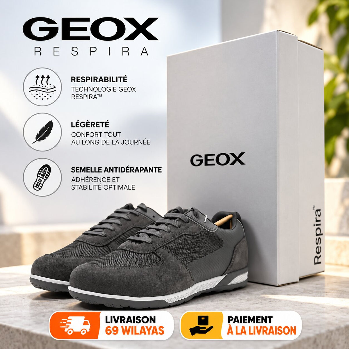 GEOX U55LGA01422-C1006 — baskets homme