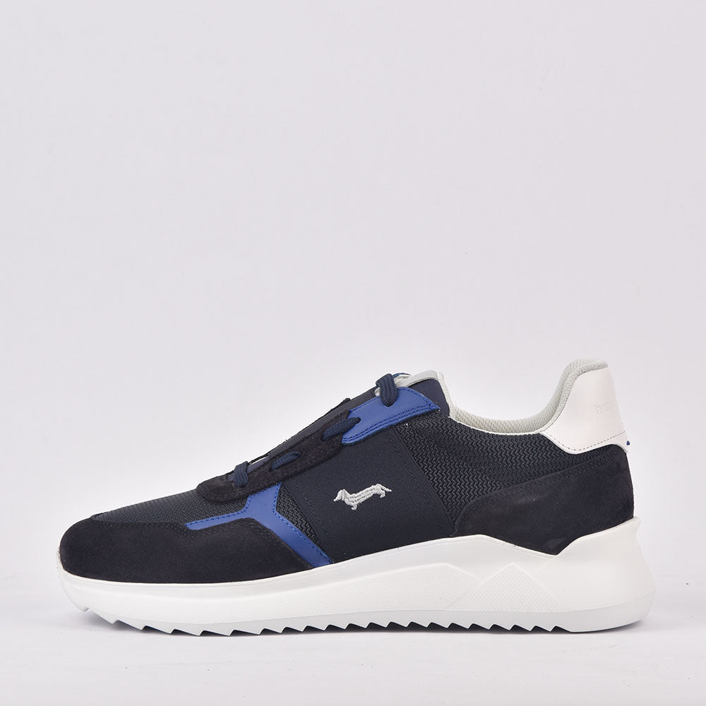 Harmont and Blaine - CHAUSSURE HOMME DAIM TISSU TEX BLEU EFM231-062-6190