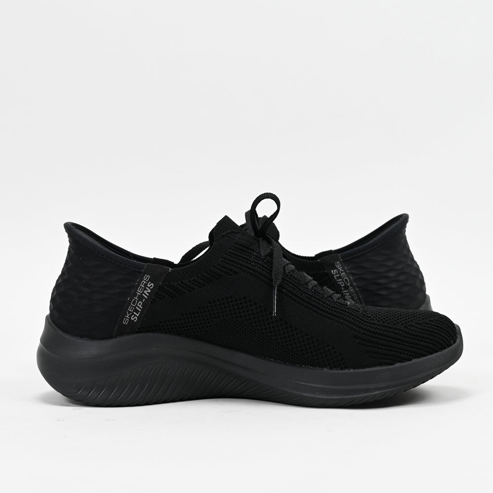 Skechers Ultra Flex 3.0 Brilliant Path — baskets femme noir profil intérieur