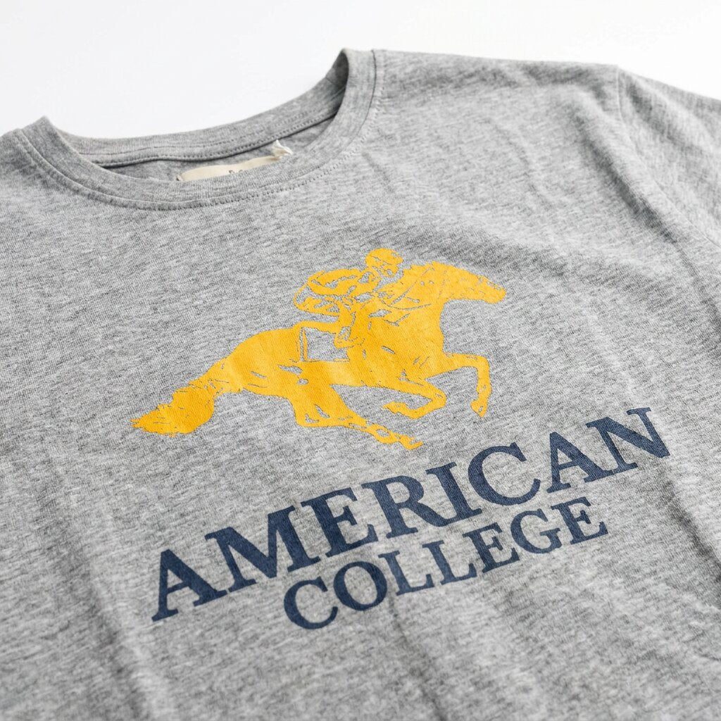 American College t-shirt pour Homme TS260103-GREY-YELLOW