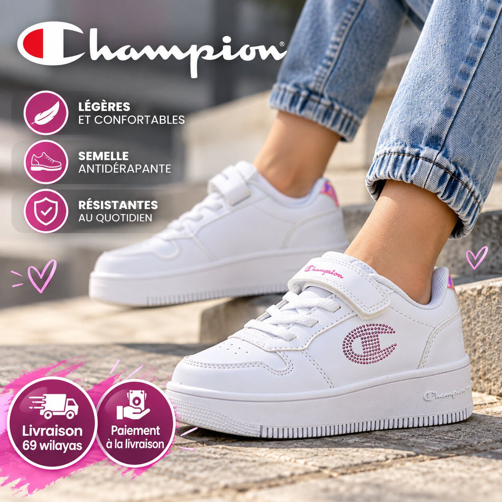 Baskets Champion RD18 Platform Glitter Fille S32830-WW010