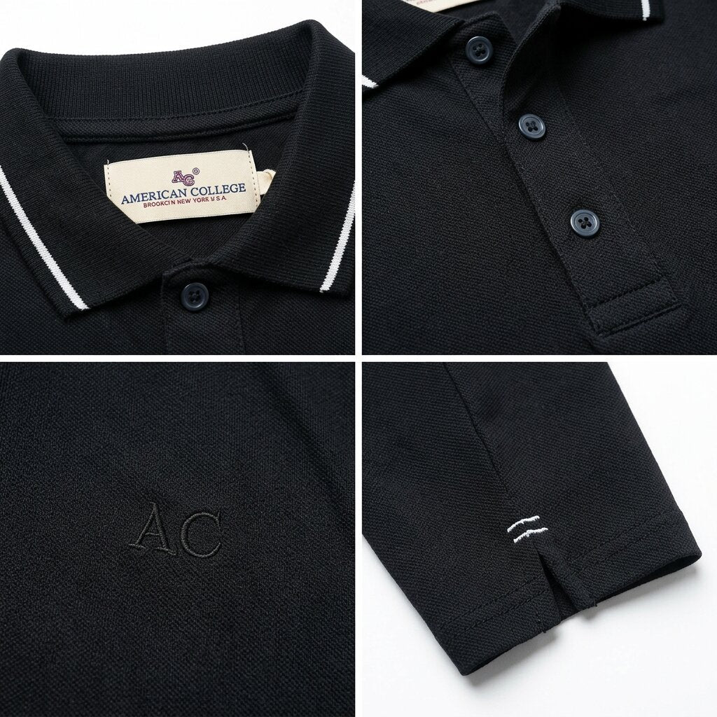 American College t-shirt pour Homme AC542-BLACK