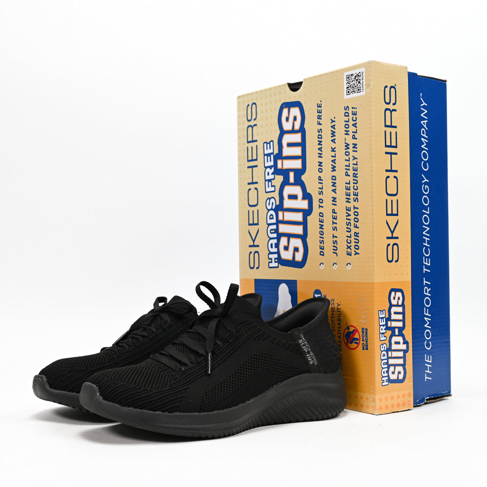 Skechers Ultra Flex 3.0 Brilliant Path — baskets femme noir semelle