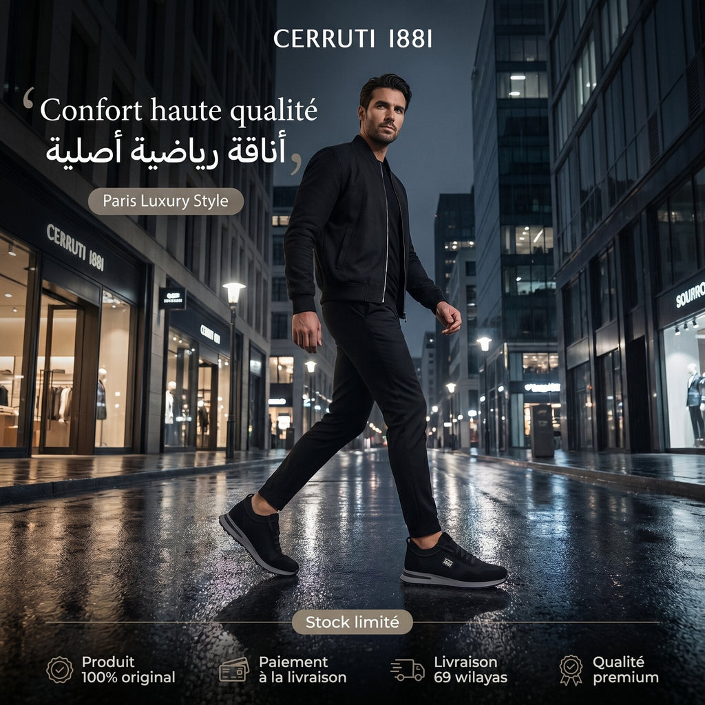 Cerruti 1881 Man Shoes Sneakers CSSU01268-BLACK