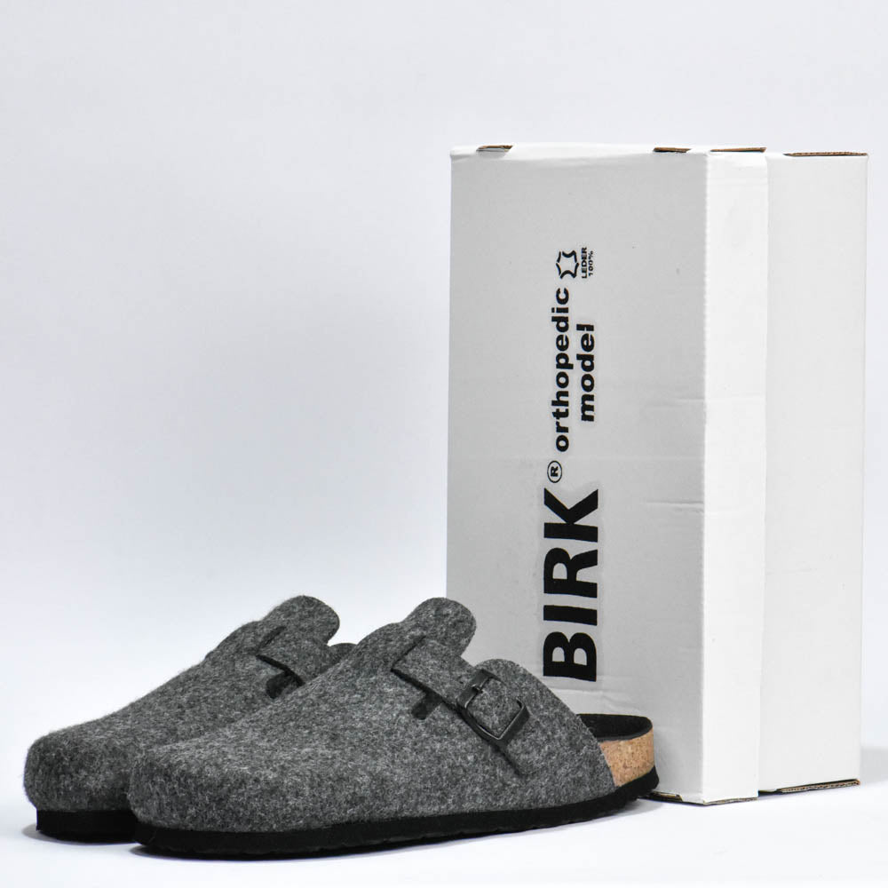 BIRKSBOT FEUTRE GRIS SOURIS PLANTA NOIR F-0GERSBOTFGSPN