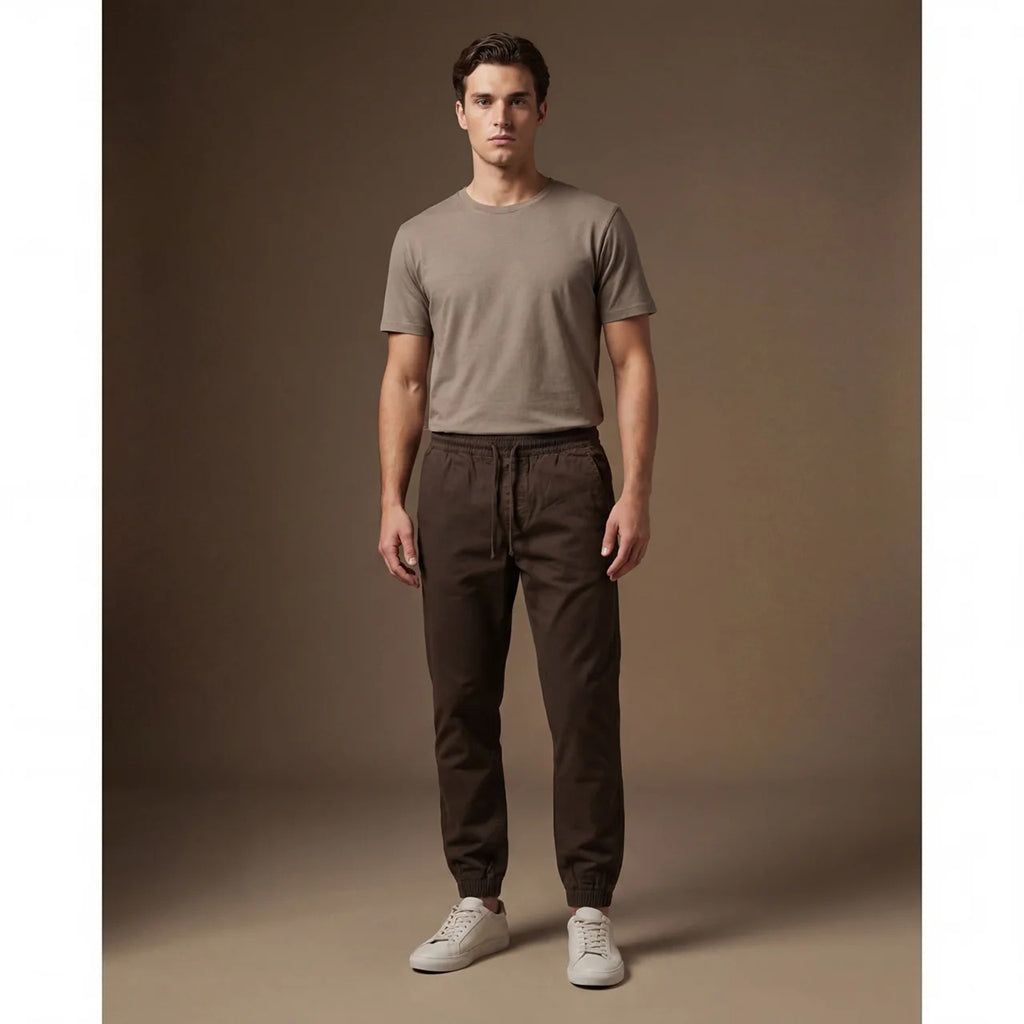 Depart — Jogger slim homme marron mode