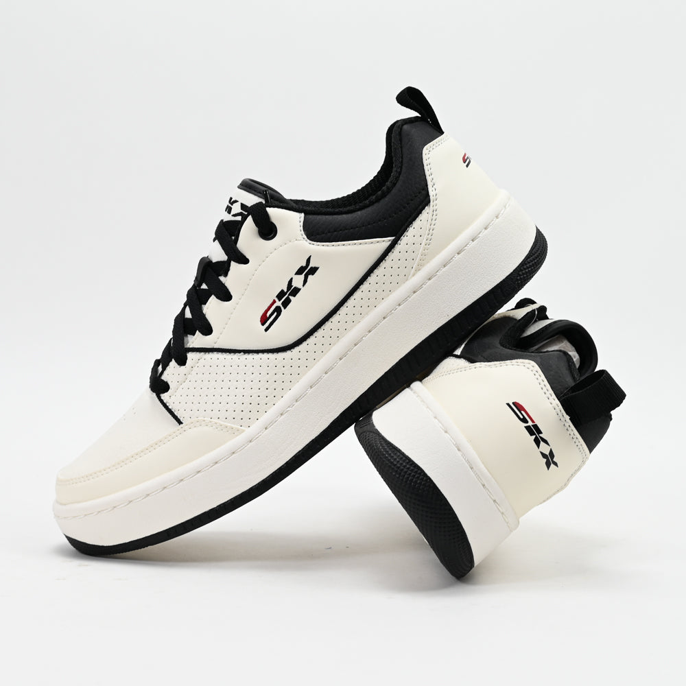 Skechers Sport Court 92 Ottoman — baskets homme blanc noir talon