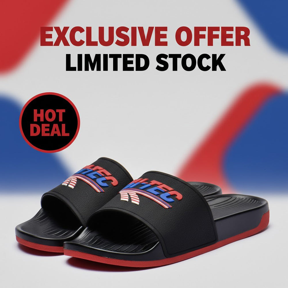 HI TEC HERITAGE SLIDE BLACK RED BLUE L014798