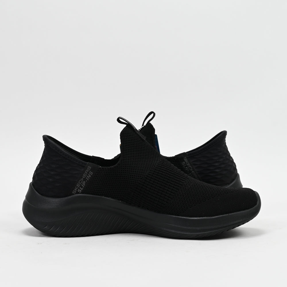 Skechers Ultra Flex 3.0 Cozy Streak — baskets femme noir profil