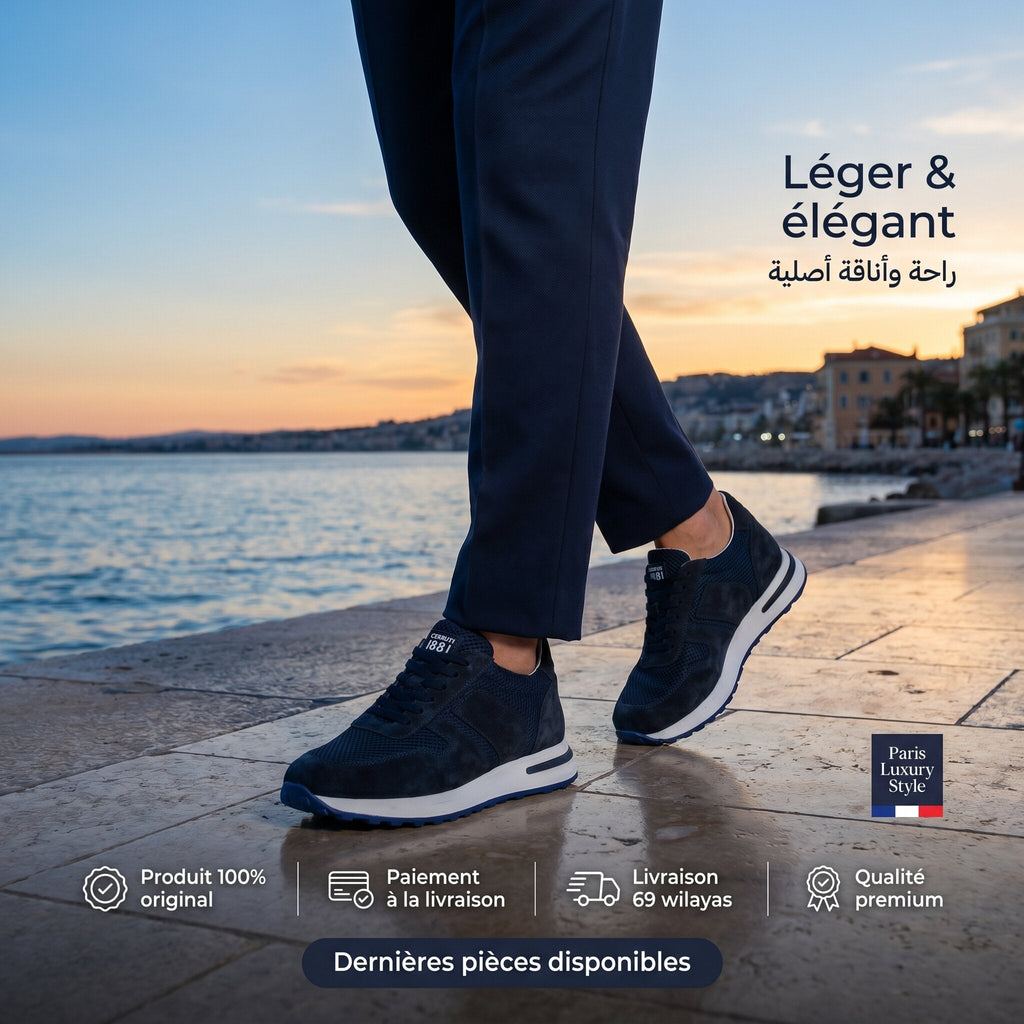 Cerruti 1881 Man Shoes Sneakers CSSU01278-BLUE
