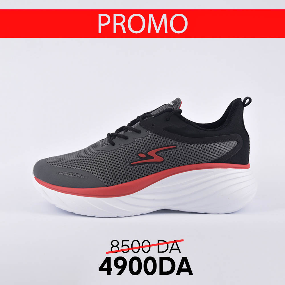 Adrun - POWER FLY GRY/BLK/RD 10103M-086