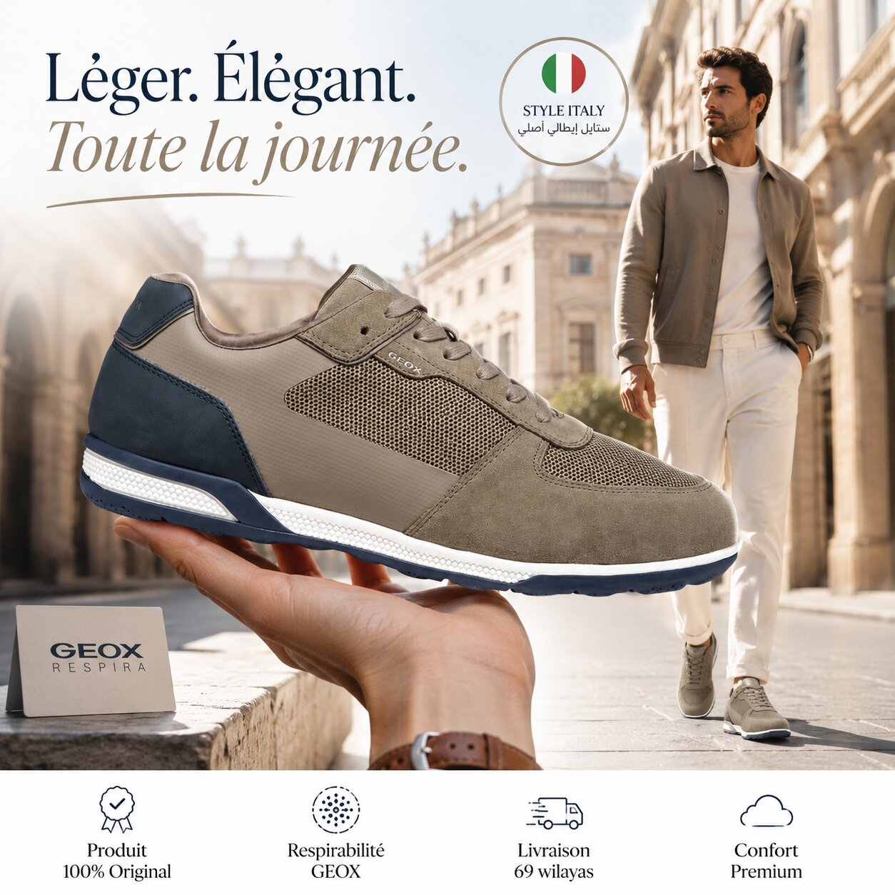 Geox Spherica Homme Sneakers U65LGA01422-C1B4P