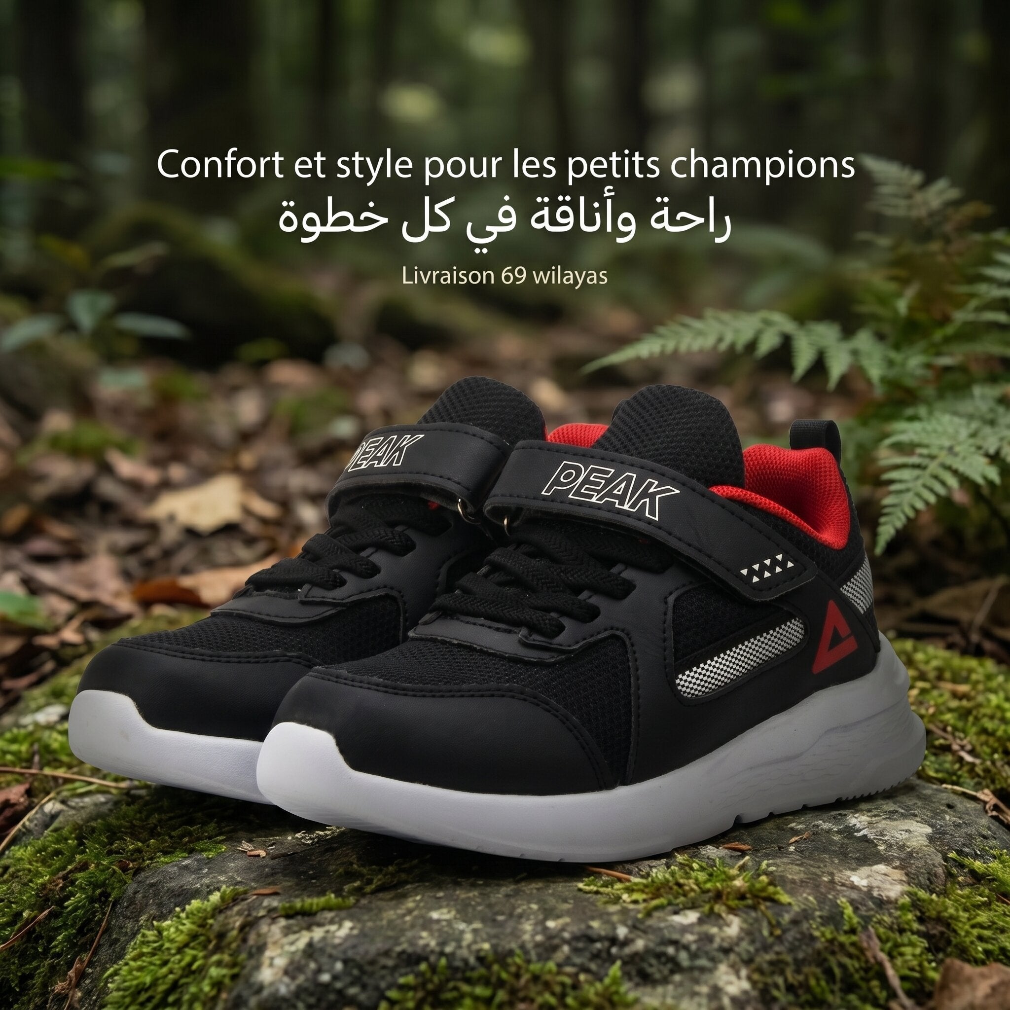 Peak Kids Casual Shoes Black EK59780H-0020