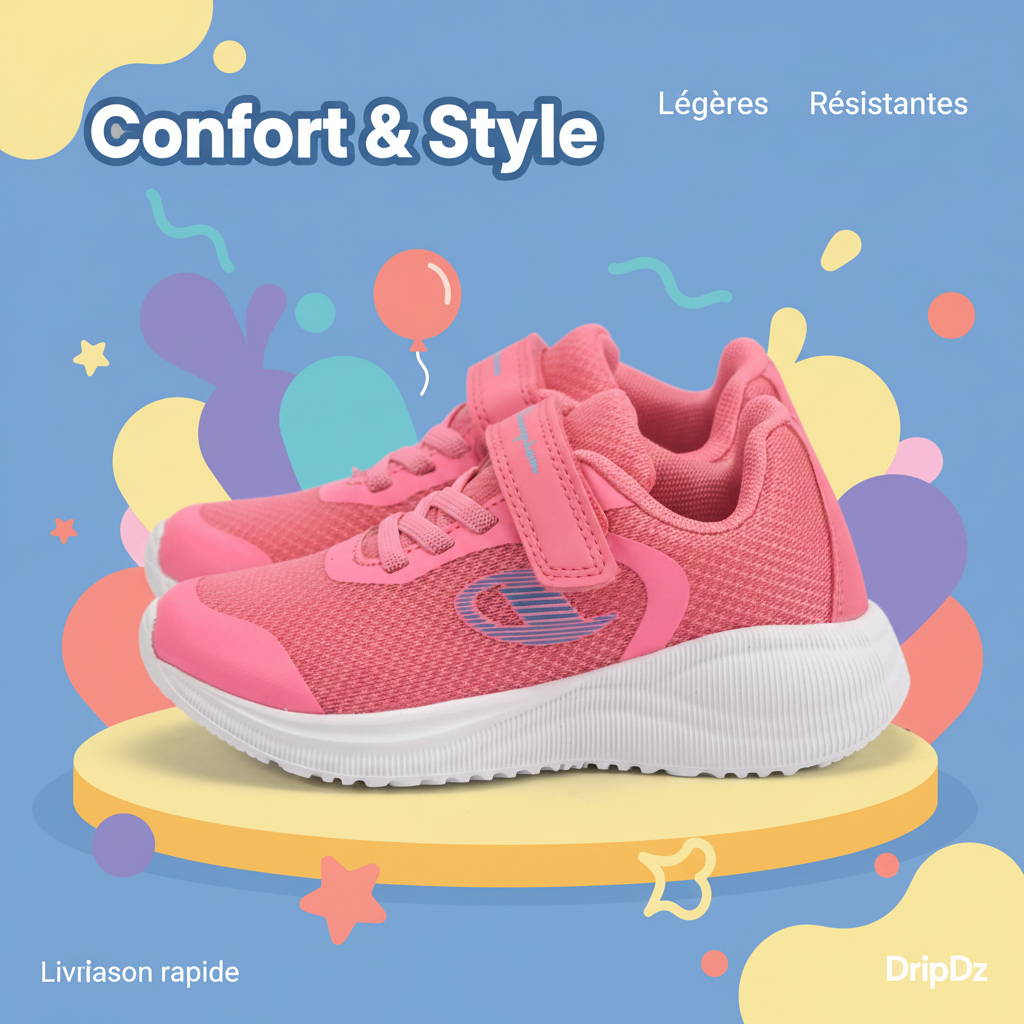 Champion — Sneakers enfant roses