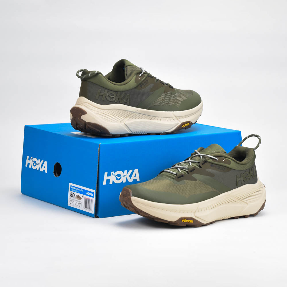 HOKA Transport GORE-TEX Slate Oat Milk Sneakers 1133957-STTM