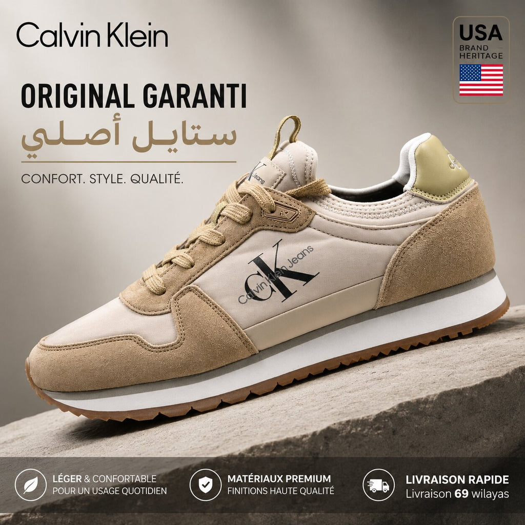 Calvin Klein Chaussure Homme YM0YM00742-EGGSHELL-YELLOW