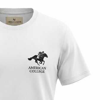 American College t-shirt pour Homme TS260104-WHITE
