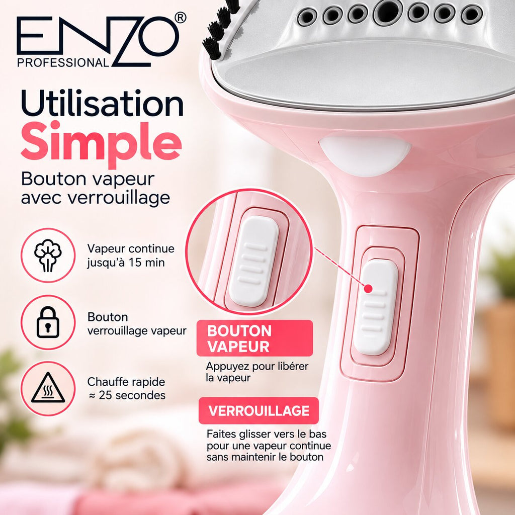 ENZO EN-60021 — défroisseur vapeur pliable